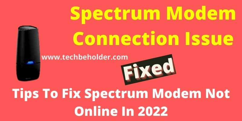 Spectrum Modem Connection Issue